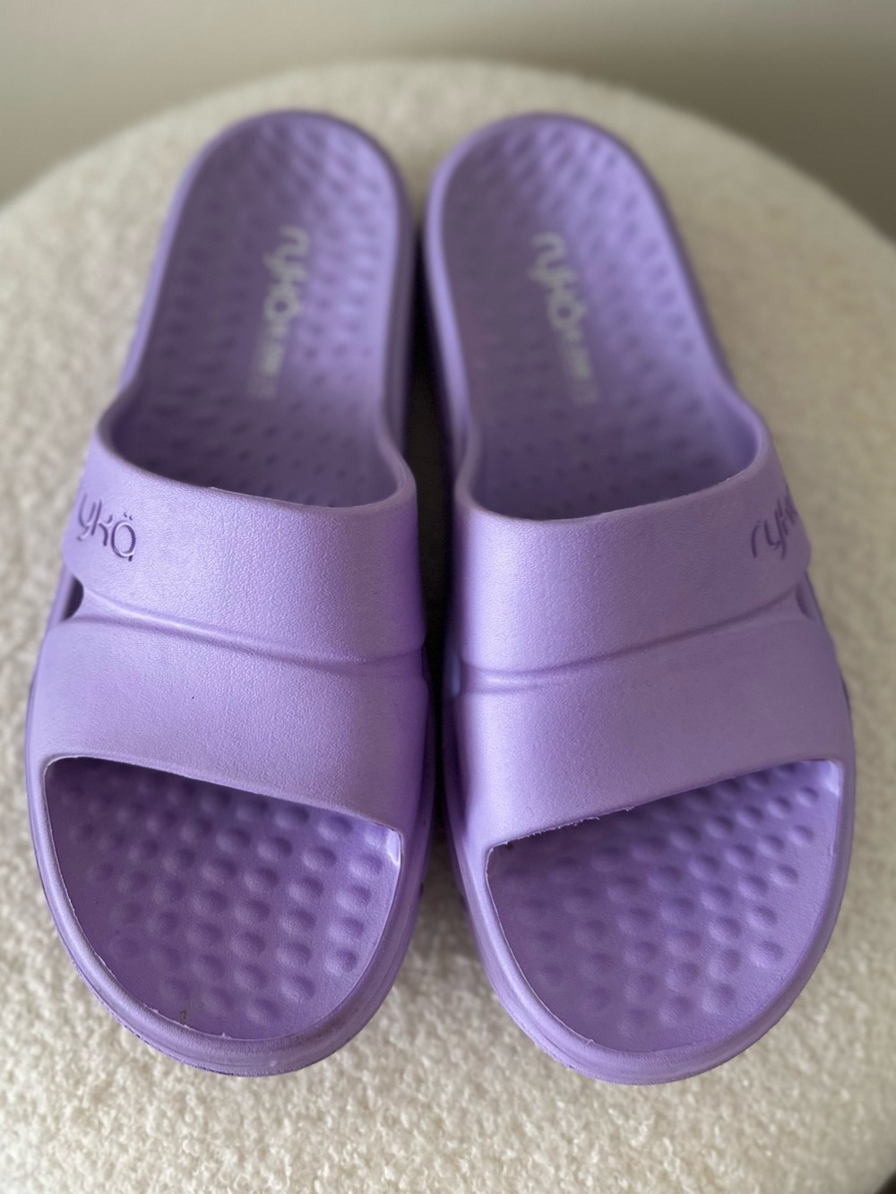Ryka Women’s Restore Ultimate Recovery Molded Slide -light purple Sandal size 10 - Picture 7 of 9